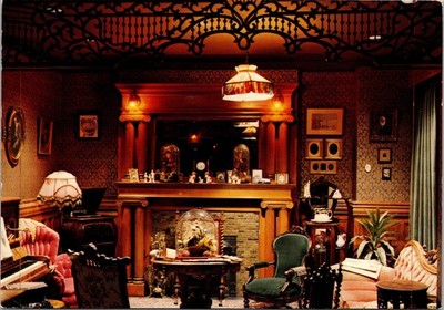 Victorian Parlour Vancouver 1910 John Hendry Mansion Centennial Museum Postcard