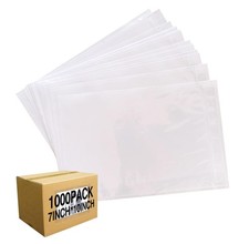 1000 Pcs 7'' x 10'' Clear Packing List Envelopes Adhesive Label Pouch
