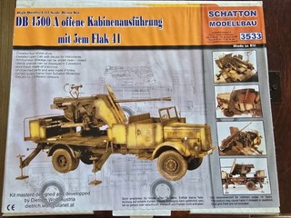 Daimler Benz 4500 A open with 5 cm Flak 41 1:35 Schatton 3533