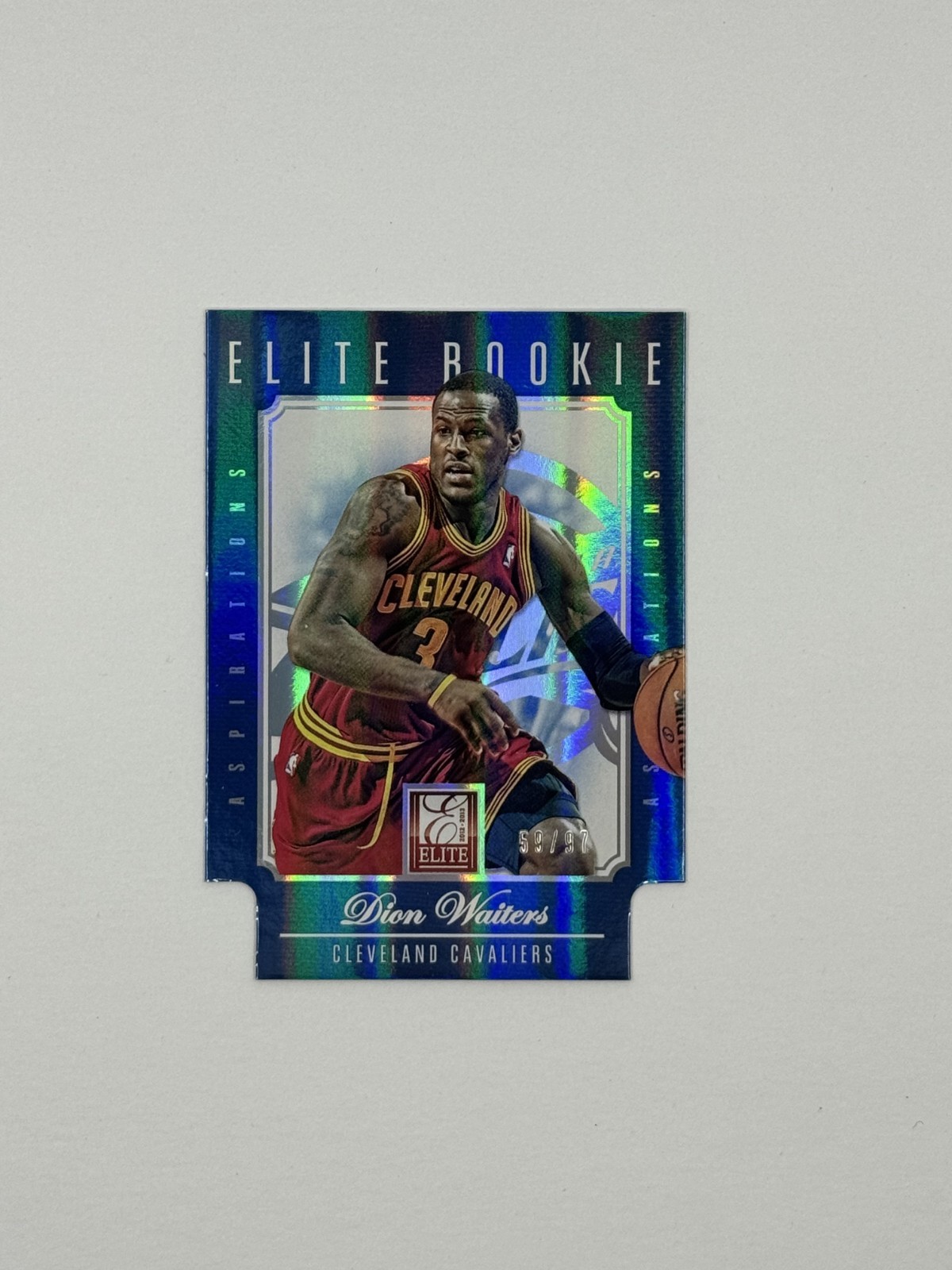 2012 Panini Elite Aspirations Blue Die-Cut /97 Dion Waiters #255 Rookie RC 