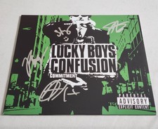Lucky Boys Confusion Autographed Commitment Gray Marble Vinyl LP (Signed By 4)