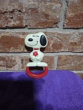 VTG 1966 Snoopy Baby Rattle   United Feature Syndicate Peanuts Toy   Non-Toxic