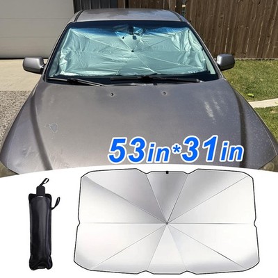 53''x30'' Umbrella-Style Windshield Sun Shade UV Blocked Heat Shield for Chevrolet