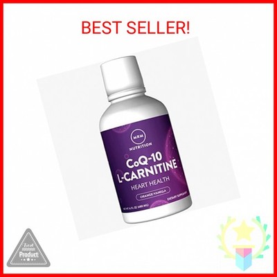 MRM Nutrition CoQ-10 L-Carnitine Liquid | Orange-Vanilla Flavored | Energy + Ant