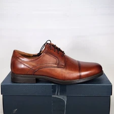 Size 11.5 - Florsheim Midtown Cap Toe Oxford - Cognac Leather