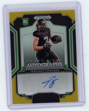 2025 Panini Prizm Draft Picks DPA-TPN TERRANCE FERGUSON Black/Gold RC Auto /10