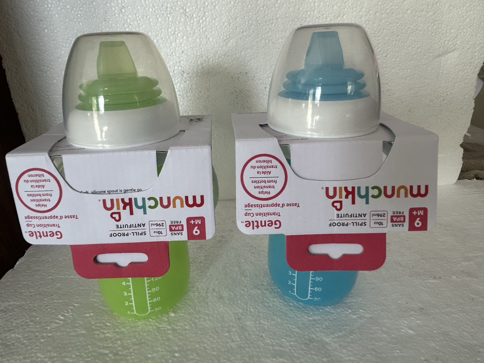 Munchkin Gentle Transition Cup Set 9+ Months 10 Ounce Spill 