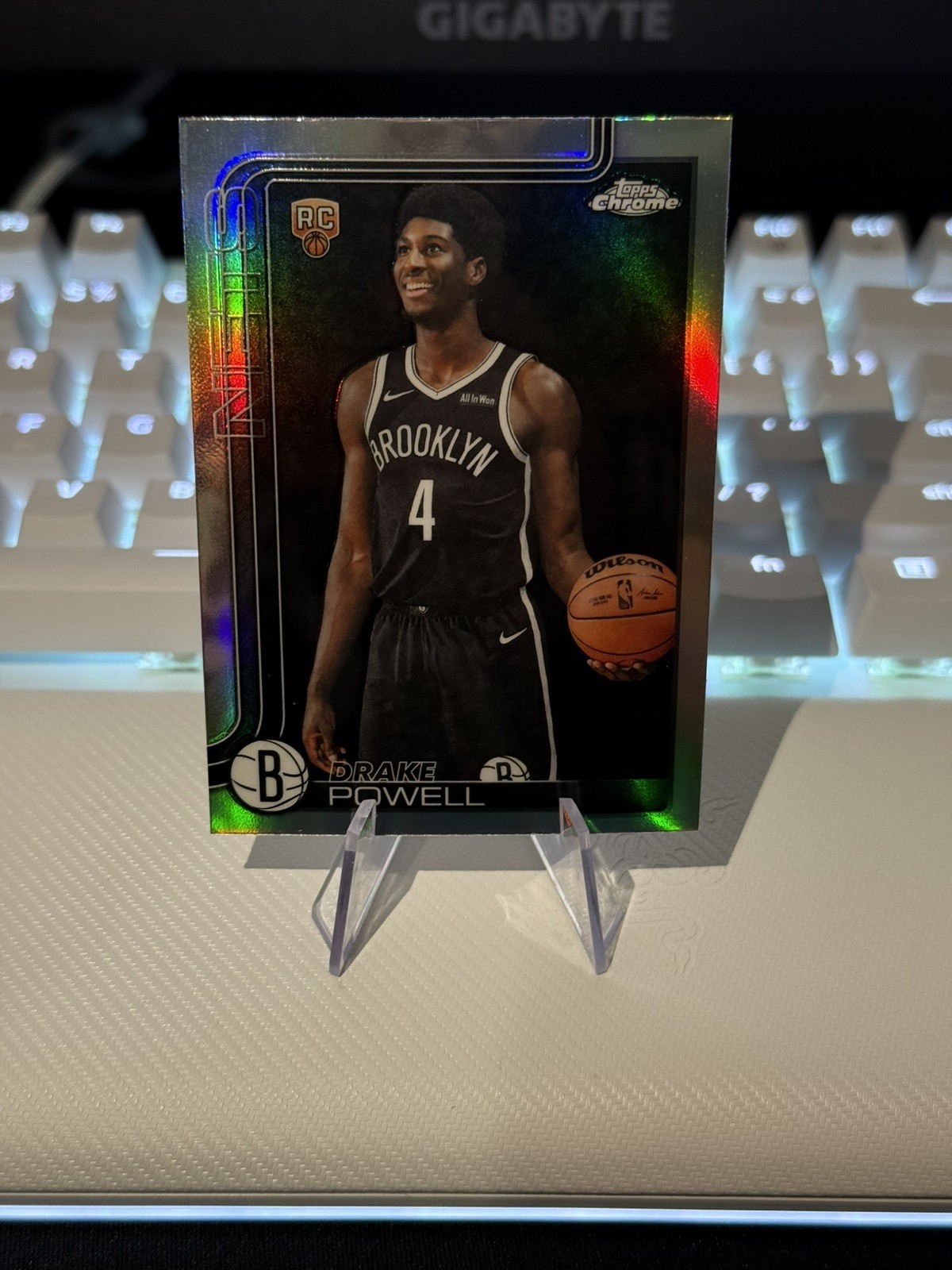 Drake Powell RC - 2025-26 Topps Chrome Basketball #272 - Silver Refractor - Nets