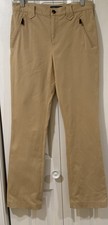 Lauren Ralph Lauren Stretch Flat Front Beige Slight Flair Pant Size 4