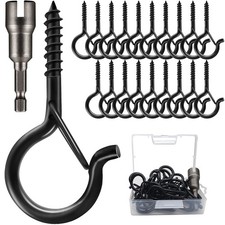Zzbety 20 PCS Q-Hanger Screw Hooks with Safet...