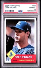2024 Topps Living Set # 789 COLE RAGANS Kansas City Royals GEM MINT PSA 10