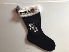 NWT CHICAGO WHITE SOX Black/White 18’ Team Beans Christmas Stocking - Cool