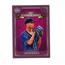 2021 Diamond Kings Debut Diamond Kings Plum Frame #8 Triston McKenzie CLEVELAND