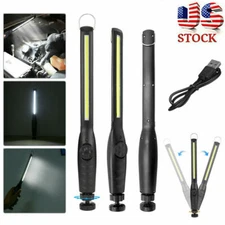 2PCS COB LED Work Light USB Rechargeable Hand Torch Magnetic Inspection Lamp