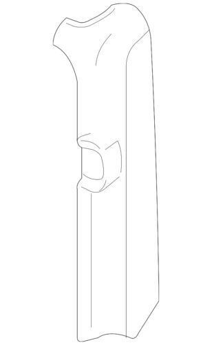 Pilar exterior para Ford (N/P BK3Z-6141039-A)