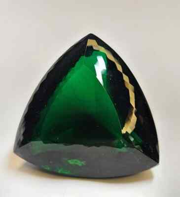 Topaz Dark Green Trillion Cut 863-864 Ct Natural EGL Certified Loose Gemstone