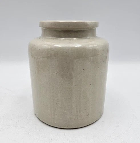 Vintage Red Wing Mustard Pot, Stoneware Crock Pottery