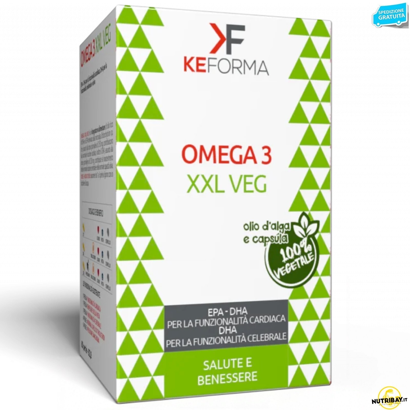 Keforma Omega 3 XXL Veg - 60 perle Omega 3 vegano