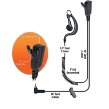 Klein BodyGuard Split-Wire Earpiece for Motorola SL300 SL7550 Radios