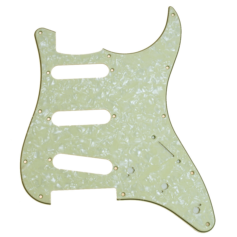 Electric Guitar Pickguard for Fender Strat Replacement Mint Green Pearl SSS 3Ply eBay