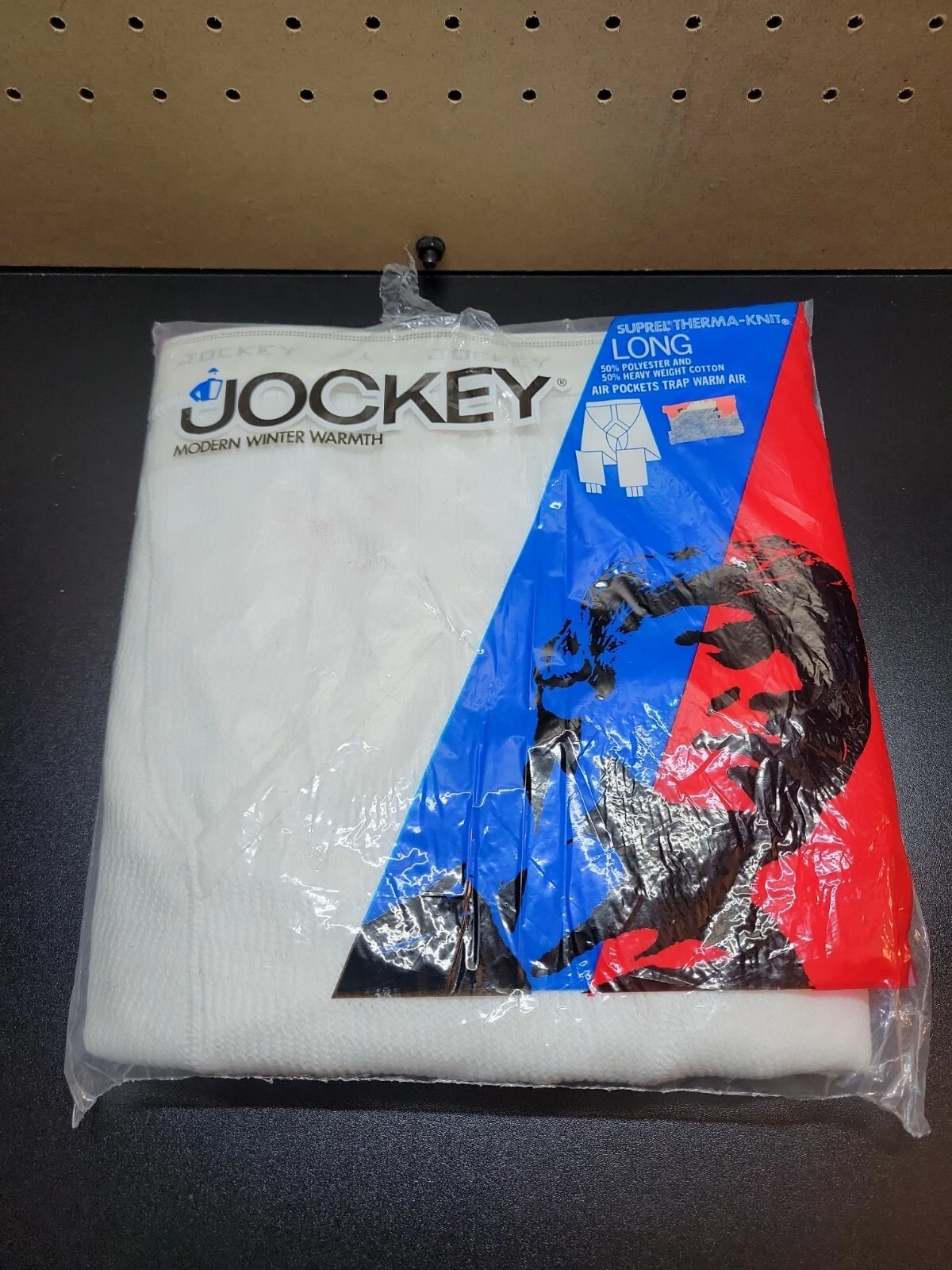 Vintage JOCKEY Long Johns White Base Layer Pants USA Men's Size 38
