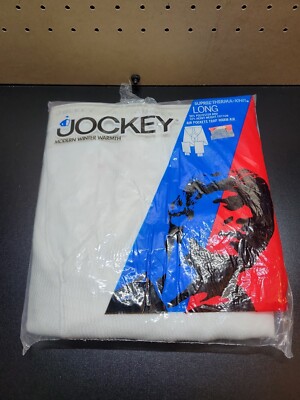Vintage JOCKEY Long Johns White Base Layer Pants USA Men's Size 38