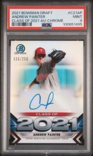 2021 Bowman Chrome Andrew Painter Class Of 2021 36/250 AUTO PSA 9 Mint Phillies
