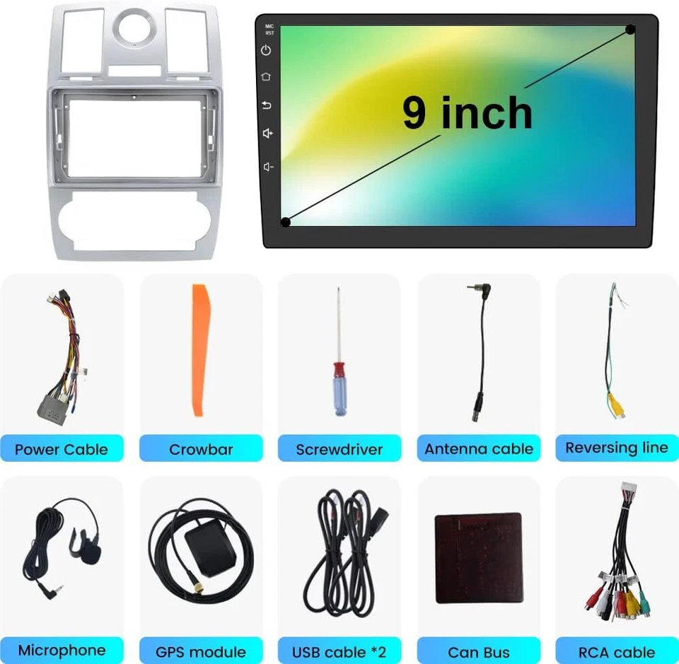 For Chrysler 300C 300 2005-2010 Android 12 32GB Car Stereo Radio GPS CarPlay - Изображение 4 из 4