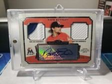2013 TOPPS MUSEUM COLLECTION DUEL PATCH AUTOGRAPH NATE EOVALDI 235/299