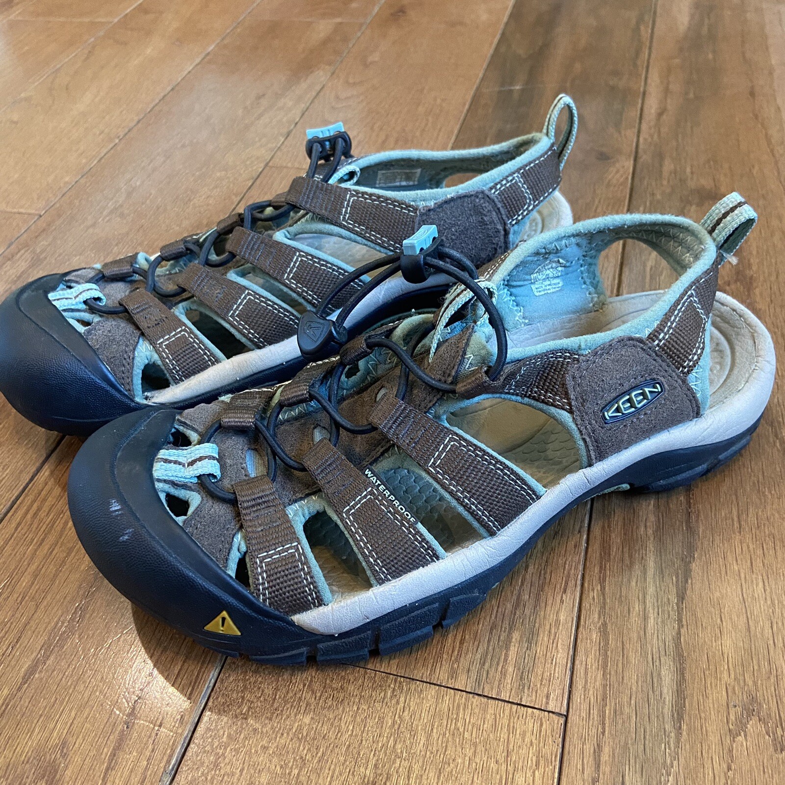 Sandali donna Keen Newport H2 impermeabili marrone blu taglia 7