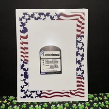 Stars And Stripes Letterhead Printer Paper 8.5”x11” 25 Sheets