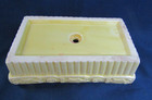 VINTAGE  POTTERY  CERAMIC RECTANGLE SHAPE  6" LONG PLANTER  YELLOW — photo 3