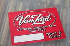 Van Zant -  Unused Backstage Pass  -  2006 Tour  -  FREE SHIPPING -