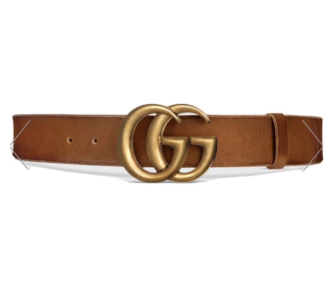 Gucci Leather Belt With Double G Buckle Size 80 | eBay