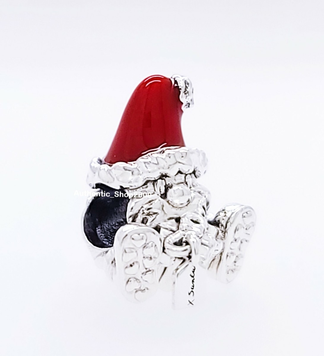 New 100% Authentic PANDORA Seated Santa Claus & Present Charm