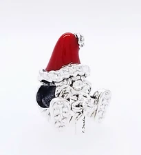 New 100% Authentic PANDORA Seated Santa Claus & Present Charm Pendant 799213C01