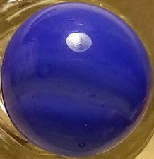 Old NM Mossy Blue Hybrid Toy Marble 16.3mm Vitro Lot 38-B