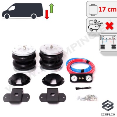 Zusatz Luftfeder 17 cm Zwei-Kreis-System für Fiat Ducato 244 2002-2006 Wohnmobil