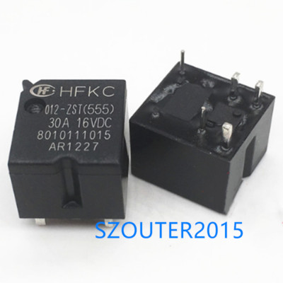 10PCS HFKC-012-ZST(555) 12VDC Relay 12VDC 30A 5PINS NEW