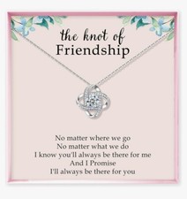  NEW Love Knot Necklace, Gifts for Best Friend, Friendship Gifts for Women