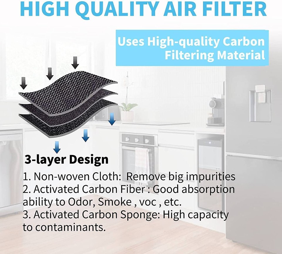 12X Filtro aria frigorifero di ricambio adatto per Frigidaire PAULTRA2 12X Filtro aria frigorifero di ricambio adatto per Frigidaire PAULTRA2