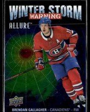 Brendan Gallagher 2019-20 Upper Deck Allure Winter Storm Warning - Canadiens