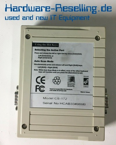 Aten roline CS-172 Master View KVM SWITCH ohne Netzteil - Bild 2 von 2