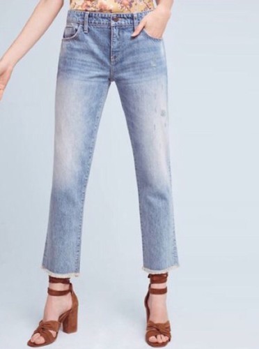 Pilcro Hyphen Relaxed Destroyed Jeans 