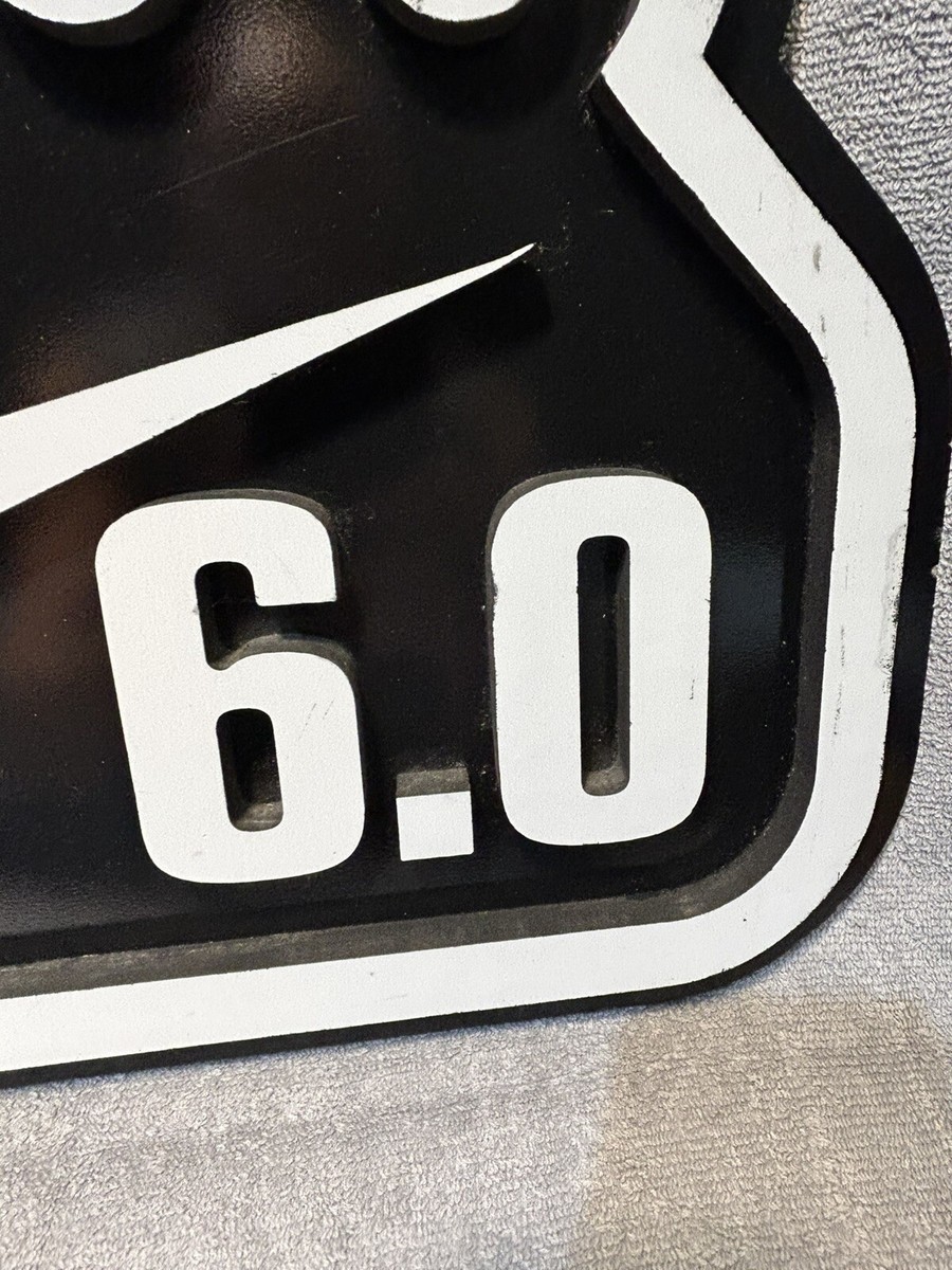Nike 6.0 store display swoosh sign Promo Advertising Vintage