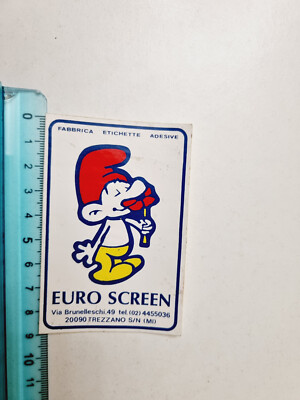 Euro Screen Aufkleber Trezzano Naviglio Vintage 80s Original