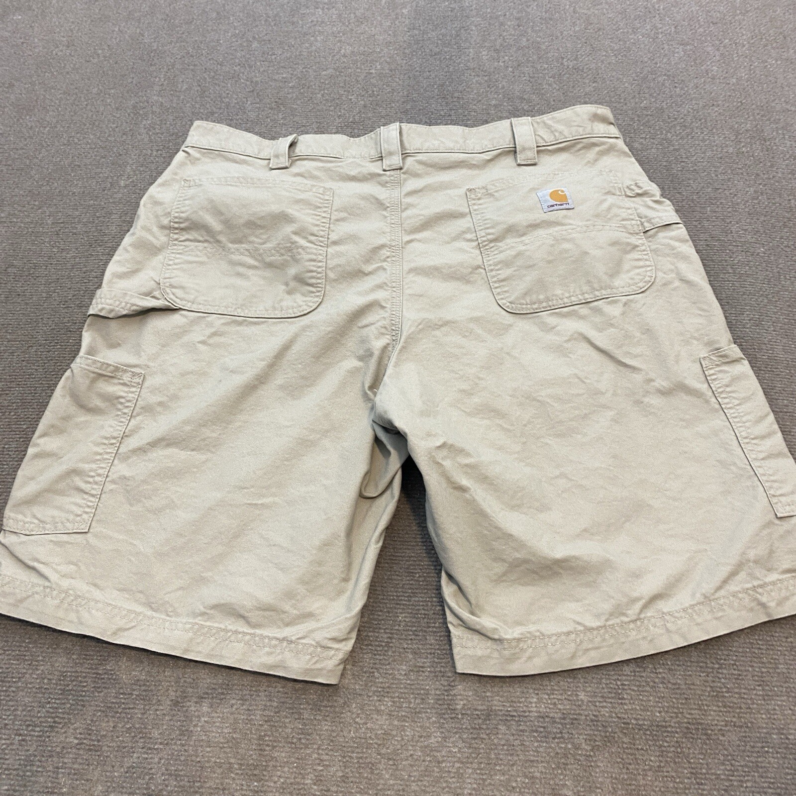 Carhartt Shorts Mens 40 Utility Carpenter B147 TAN Original Fit Workwear