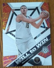 NIKOLA JOKIC, 2019-20 PANINI MOSAIC WILL TO WIN #9, NUGGETS