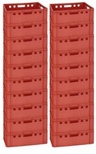20 Kühlhausbox Spielzeugkiste Stapelbox E2 60x40 Rot NEU Gastlando