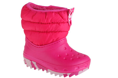 Schneestiefel für Mädchen, Crocs Classic Neo Puff Boot Toddler, Rosa